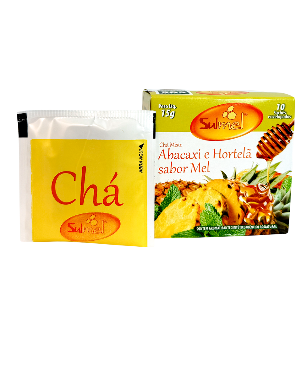 Chá de Mel com Abacaxi e Hortelã